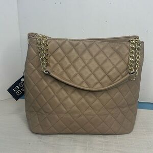 Lucca Baldi Top Handle Quilted Handbag